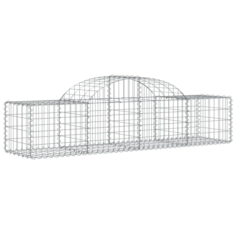 Kosze gabionowe, 13 szt, 200x50x40/60 cm, galwanizowane żelazo