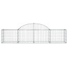 Kosze gabionowe, 13 szt, 200x50x40/60 cm, galwanizowane żelazo