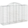 Kosze gabionowe, 14 szt, 200x50x120/140cm, galwanizowane żelazo