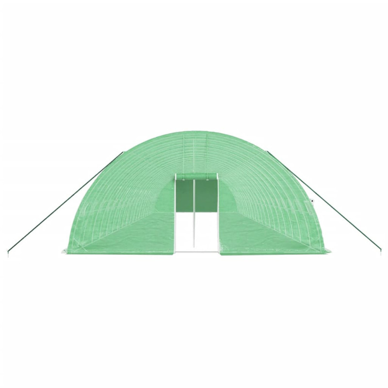 Szklarnia ze stalową ramą, zielona, 120 m², 20x6x2,85 m