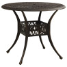 5-cz. zestaw mebli bistro ze stopu aluminium, brązowy