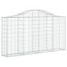 Kosze gabionowe, 50 szt, 200x30x100/120cm, galwanizowane żelazo