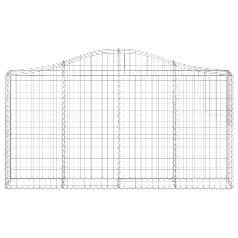 Kosze gabionowe, 50 szt, 200x30x100/120cm, galwanizowane żelazo