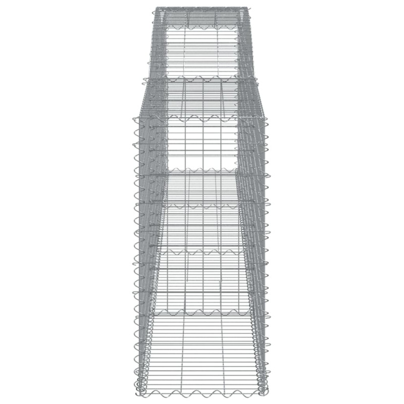 Kosze gabionowe, 25 szt, 400x50x100/120 cm galwanizowane żelazo