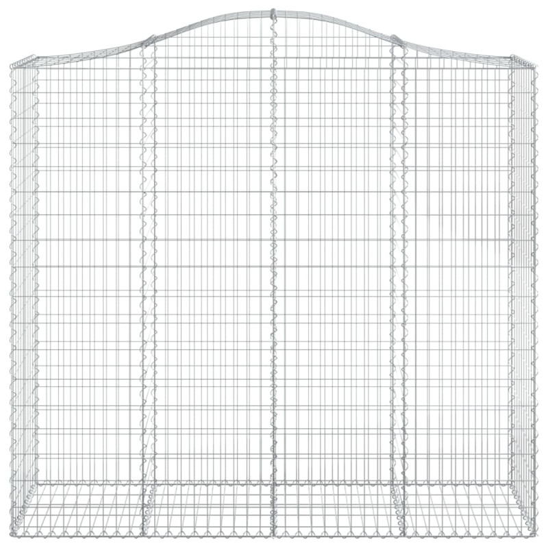 Kosze gabionowe, 18 szt, 200x50x180/200cm, galwanizowane żelazo