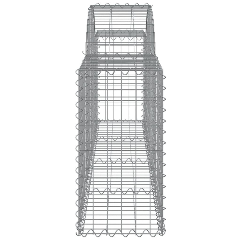 Kosze gabionowe, 20 szt, 200x30x60/80 cm, galwanizowane żelazo
