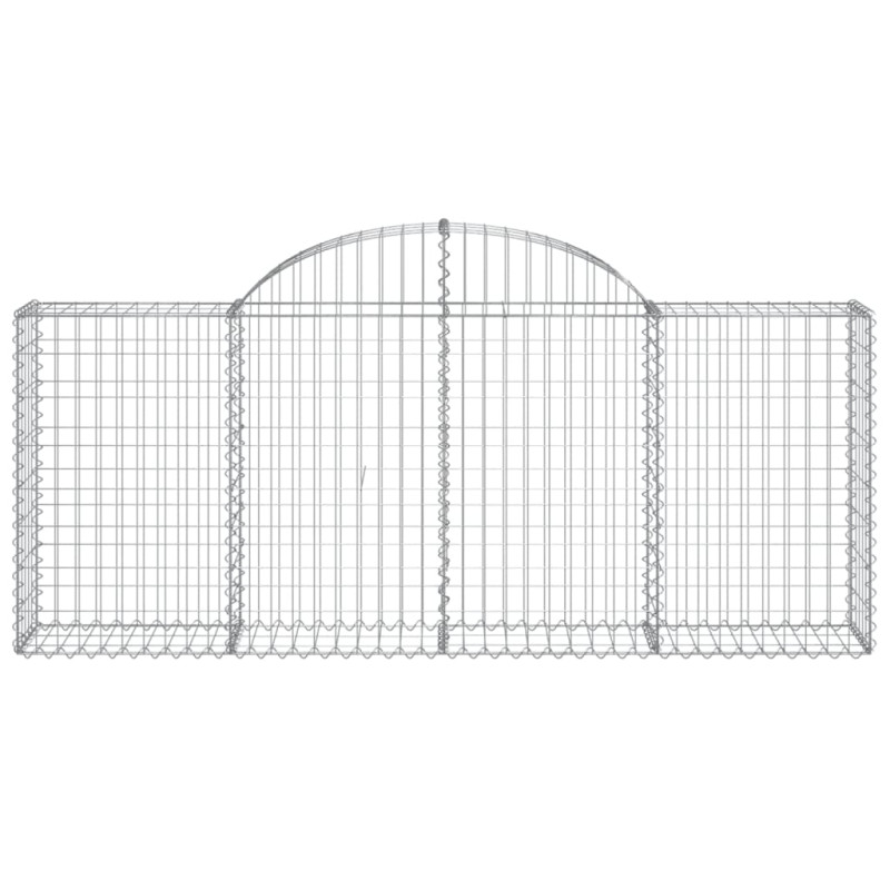 Kosze gabionowe, 30 szt, 200x30x80/100 cm, galwanizowane żelazo