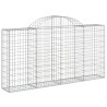 Kosze gabionowe, 30 szt, 200x30x100/120cm, galwanizowane żelazo
