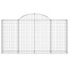 Kosze gabionowe, 30 szt, 200x30x100/120cm, galwanizowane żelazo