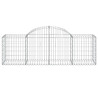 Kosze gabionowe, 25 szt, 200x50x60/80 cm, galwanizowane żelazo