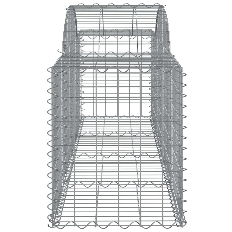 Kosze gabionowe, 25 szt, 200x50x60/80 cm, galwanizowane żelazo