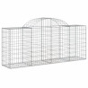 Kosze gabionowe, 50 szt, 200x50x80/100 cm, galwanizowane żelazo