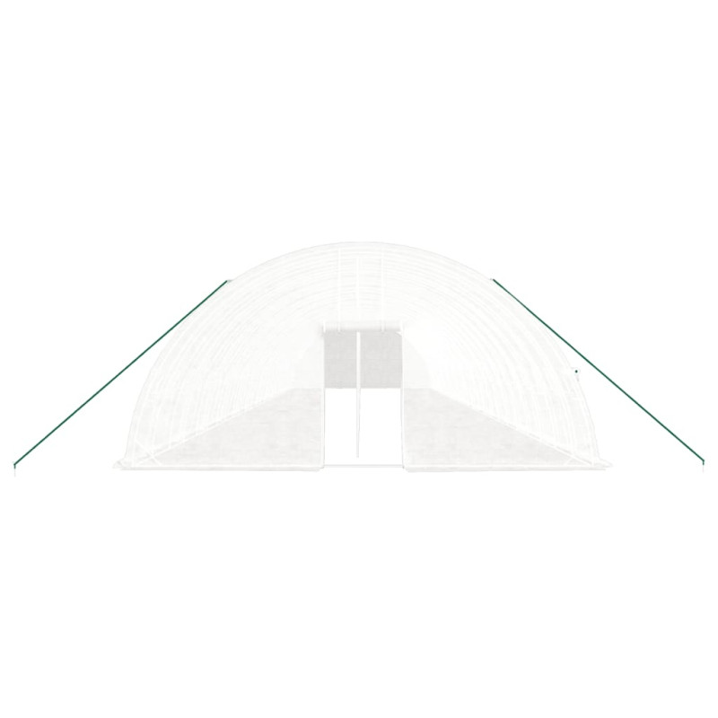 Szklarnia ze stalową ramą, biała, 144 m², 24x6x2,85 m
