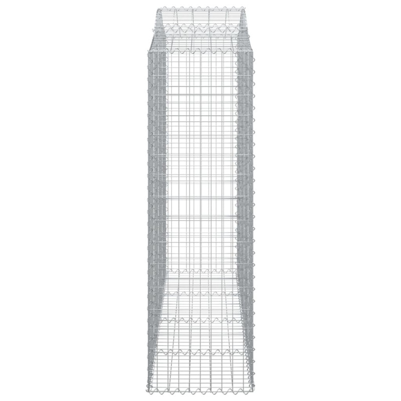 Kosze gabionowe, 25 szt, 200x50x160/180cm, galwanizowane żelazo