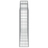 Kosze gabionowe, 15 szt, 200x30x120/140cm, galwanizowane żelazo