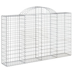 Kosze gabionowe, 20 szt, 200x30x120/140cm, galwanizowane żelazo