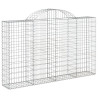 Kosze gabionowe, 20 szt, 200x30x120/140cm, galwanizowane żelazo