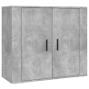 Wysoka szafka, szarość betonu