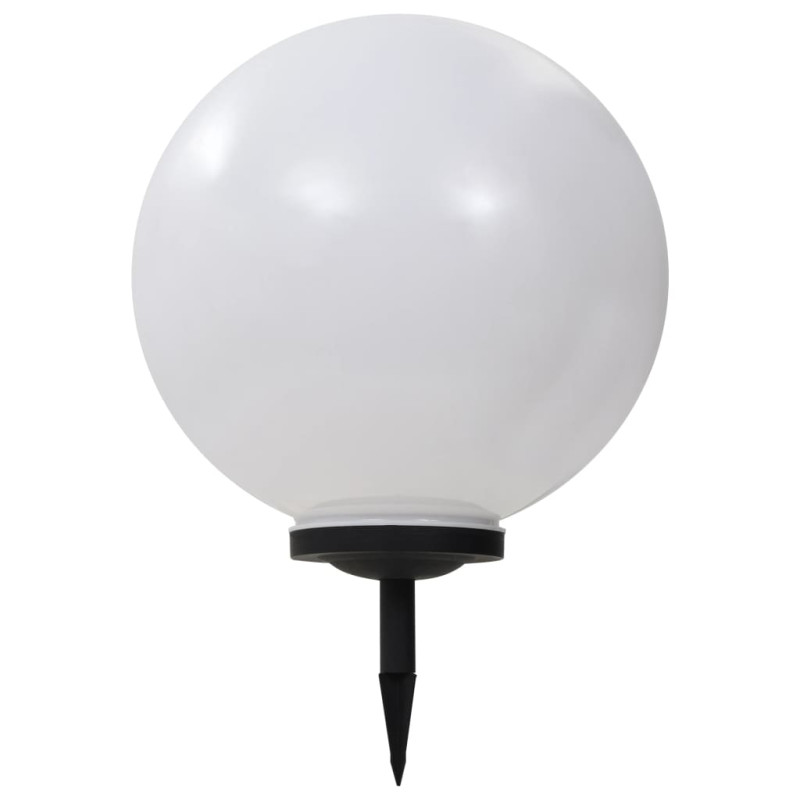 Lampy solarne do ogrodu, 2 szt., LED, kuliste, 40 cm, RGB