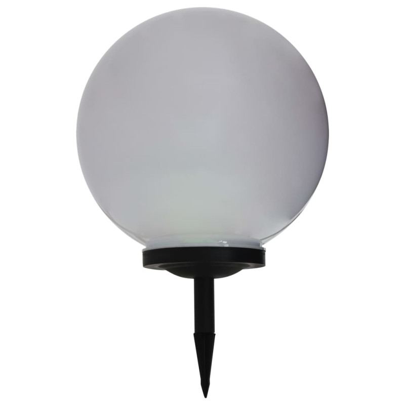 Lampy solarne do ogrodu, 2 szt., LED, kuliste, 40 cm, RGB