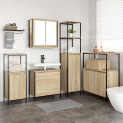 Zestaw mebli łazienkowych 5 pcs Beżowy 76.5 x 35 x 95 cm