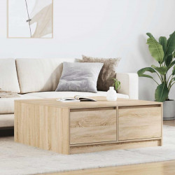 Stolik kawowy z szufladami Sonoma Oak 100x100x40 cm