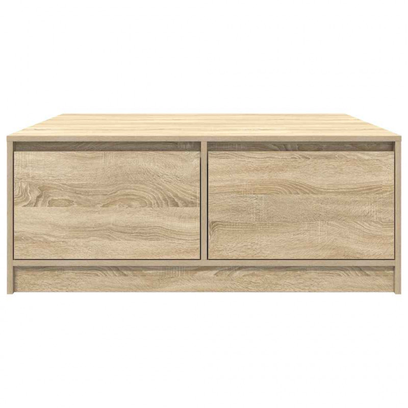 Stolik kawowy z szufladami Sonoma Oak 100x100x40 cm