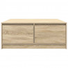 Stolik kawowy z szufladami Sonoma Oak 100x100x40 cm