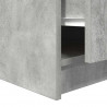 Stolik kawowy z szufladami Betonowy szary 100x100x40 cm