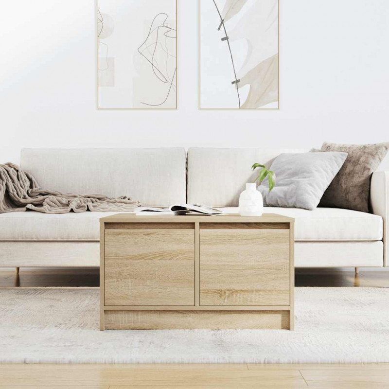 Stolik kawowy z szufladami Sonoma Oak 70,5x70x40 cm