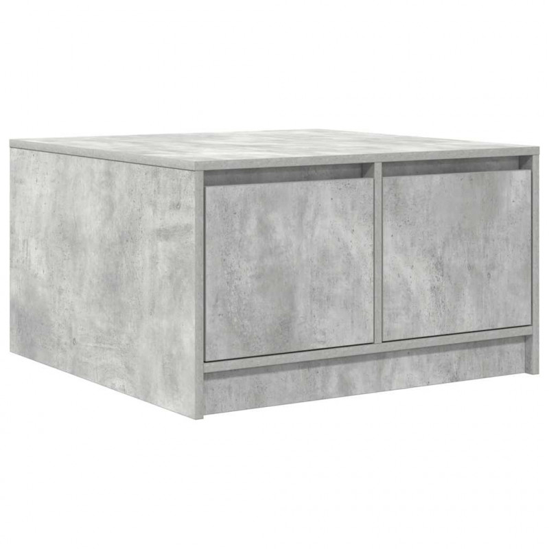 Stolik kawowy z szufladami Betonowy Szary 70,5x70x40 cm