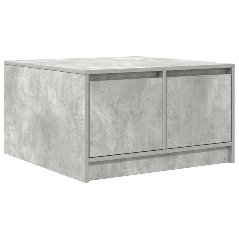 Stolik kawowy z szufladami Betonowy Szary 70,5x70x40 cm