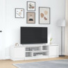 Szafka RTV Biała 188,5x41x50 cm Drewno klejone
