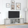 Szafka RTV Beton Szary 188,5x41x50 cm Drewno klejone