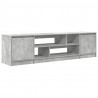 Szafka RTV Beton Szary 188,5x41x50 cm Drewno klejone