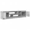 Szafka RTV Beton Szary 188,5x41x50 cm Drewno klejone