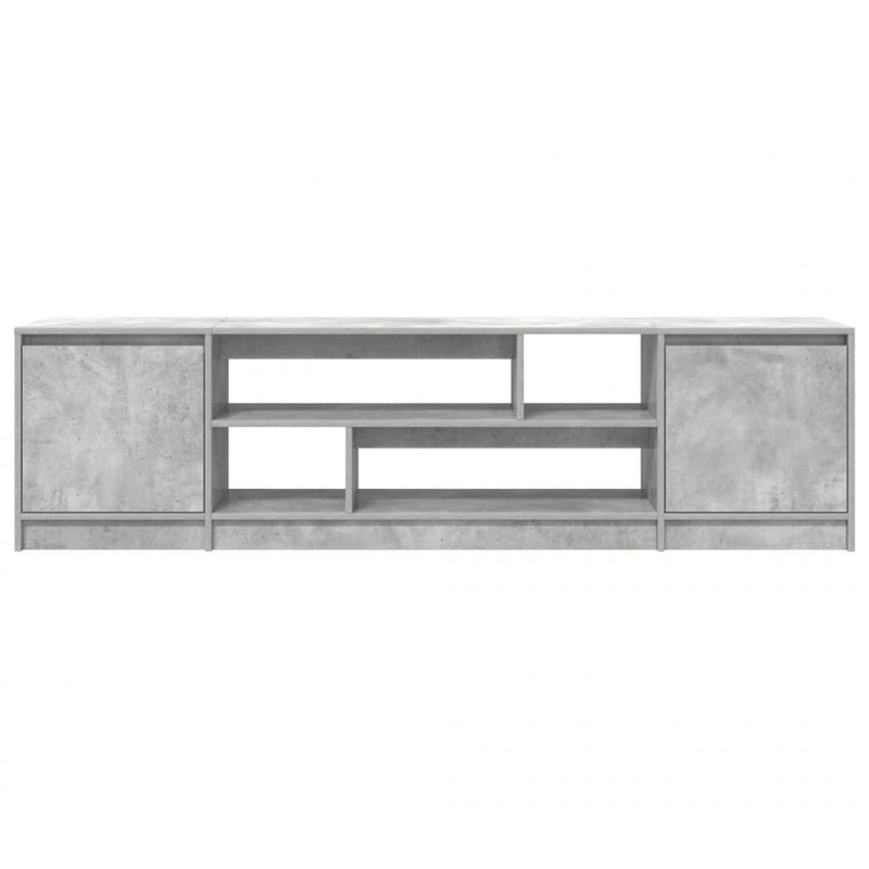 Szafka RTV Beton Szary 188,5x41x50 cm Drewno klejone
