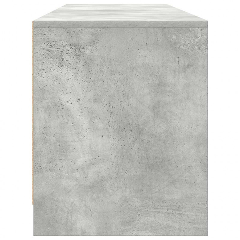 Szafka RTV Beton Szary 188,5x41x50 cm Drewno klejone