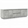 Szafka RTV z oświetleniem LED Beton Szary 160,5x41x50 cm