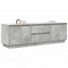 Szafka RTV z oświetleniem LED Beton Szary 160,5x41x50 cm