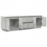 Szafka RTV z oświetleniem LED Beton Szary 160,5x41x50 cm
