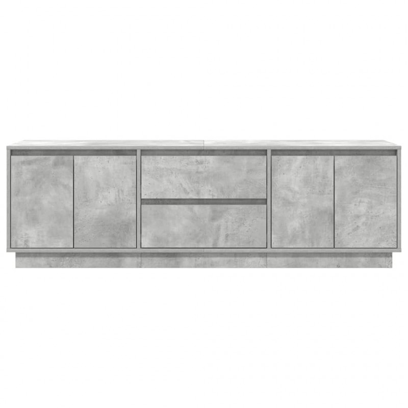 Szafka RTV z oświetleniem LED Beton Szary 160,5x41x50 cm