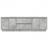 Szafka RTV z oświetleniem LED Beton Szary 160,5x41x50 cm
