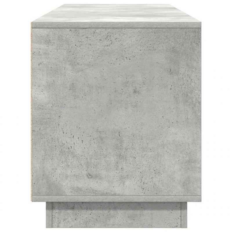Szafka RTV z oświetleniem LED Beton Szary 160,5x41x50 cm