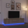 Szafka RTV z oświetleniem LED Dąb Sonoma 193,5x41x50 cm