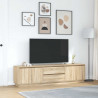 Szafka RTV z oświetleniem LED Dąb Sonoma 193,5x41x50 cm