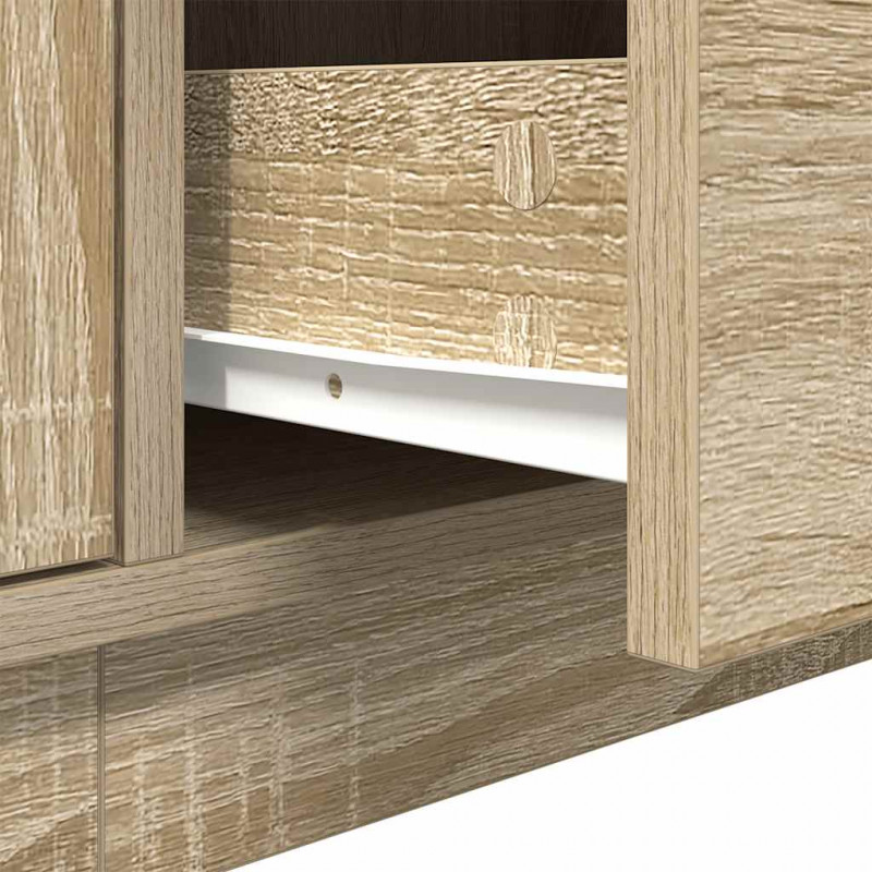 Szafka RTV z oświetleniem LED Dąb Sonoma 193,5x41x50 cm