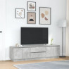 Szafka RTV z oświetleniem LED Beton Szary 193,5x41x50 cm