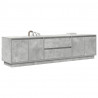 Szafka RTV z oświetleniem LED Beton Szary 193,5x41x50 cm