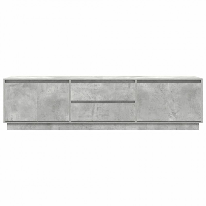 Szafka RTV z oświetleniem LED Beton Szary 193,5x41x50 cm